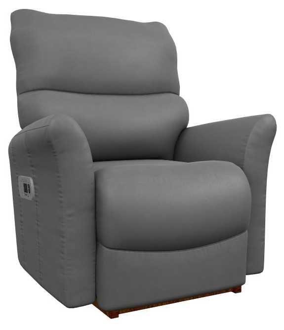 La-Z-Boy® Rowan Graphite Leather Power Rocking Recliner with Headrest and Lumbar-0