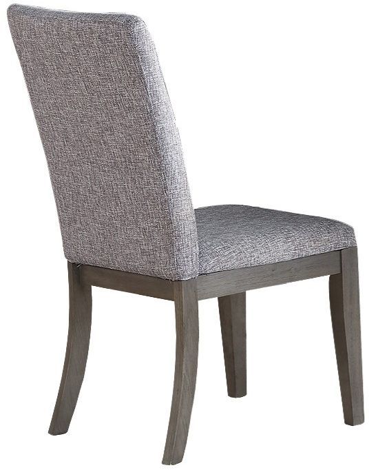 Mazin Furniture Felicity Grey/Light Grey Side Dining Chair-1