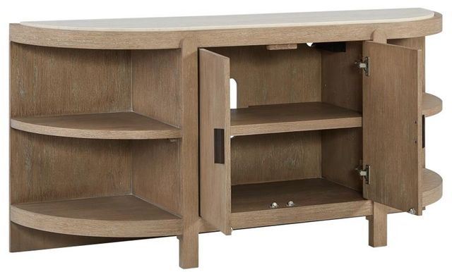 Bernards Trilogy Toffee Curved 2-Door Console Table-4