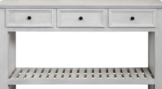 StyleCraft White Console Table-1