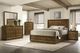 Furniture of America® Kirkham Walnut Eastern King Panel Bed-2