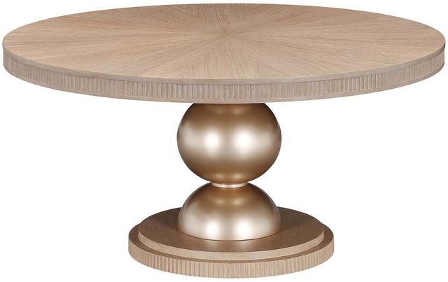 Michael Amini® West Kensington Sea Salt Caramel Round Dining Table-0