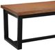 John Thomas Furniture® Home Accents Live Edge Black/Brown Coffee Table-1