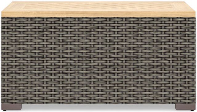 homestyles® Boca Raton Brown Outdoor Storage Table with Removable Top -1