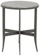 Fairfield® Sundries Axel Brown/Gray Drink Table with Hammered Base-3