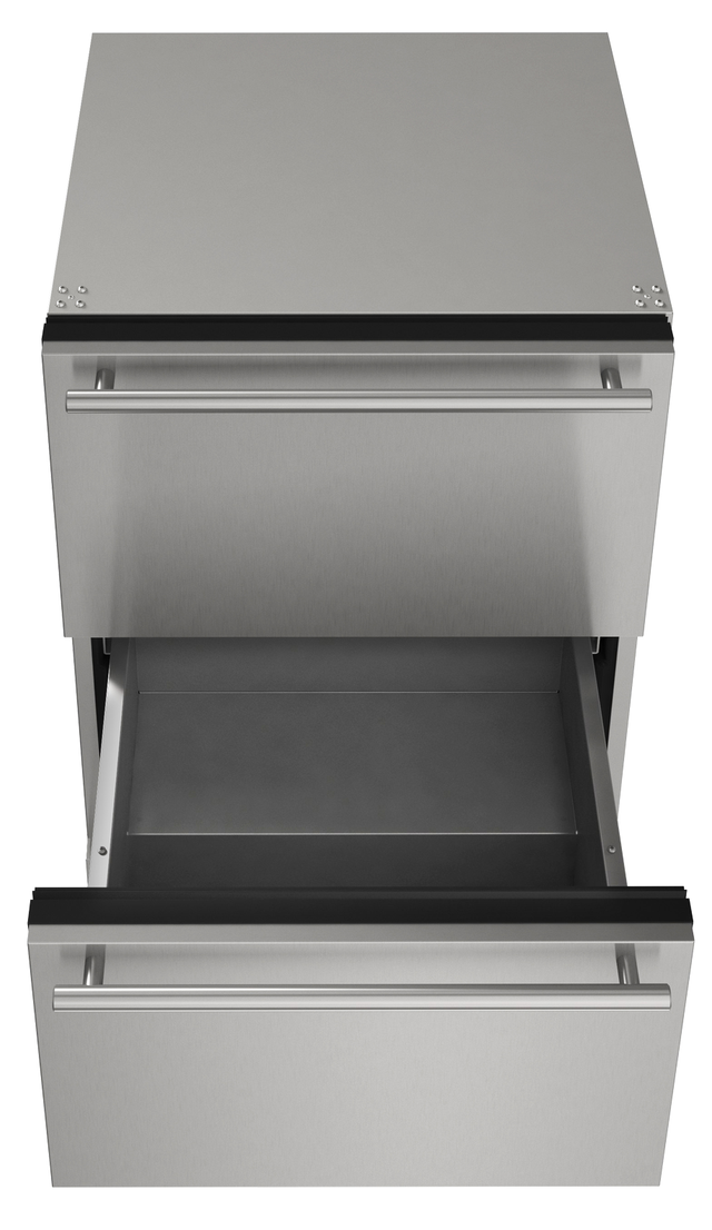 U-Line® 24" Stainless Solid Outdoor Refrigerator-2