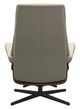 Stressless® by Ekornes® Customizable View Small Manual Recliner and Ottoman with Cross Base-2