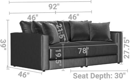Jackson Furniture Remington 2-Piece Slate Small Spaced Sectional-2