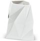 Le Present White 7" Facet Vase-0