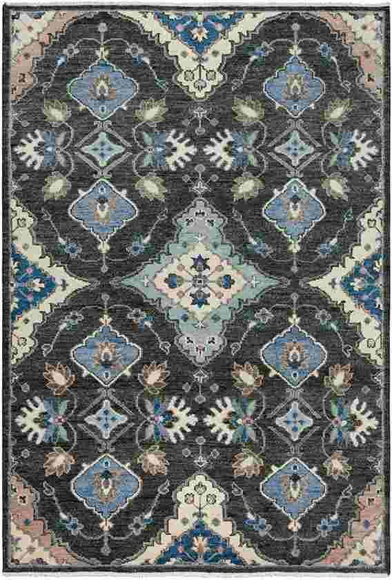Rizzy Home Envision Black 8'x10' Rectangular Rug-0