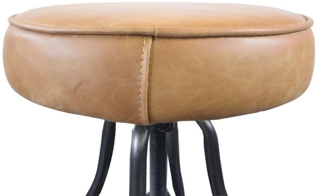 LH Home Seating Coachella Bowie Cognac/Gunmetal Adjustable Stool-4