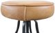 LH Home Seating Coachella Bowie Cognac/Gunmetal Adjustable Stool-4