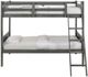 Elements International Sami Gray Twin/Twin Bunk Bed-1