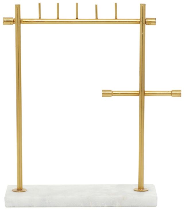 Deco Marche Gold Jewelry Stand with Rectangular Base-2