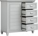 Magnussen Home® Charleston Harbor Gray 1-Door 4-Drawer Chest-1