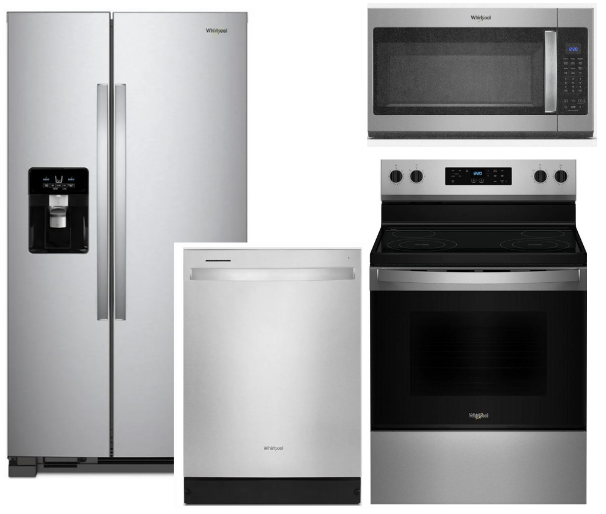 Whirlpool® 4 Piece Stainless Steel Kitchen Package | Spencer's TV