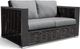 Enclover Chestnut Lux Black/Slate Loveseat-0