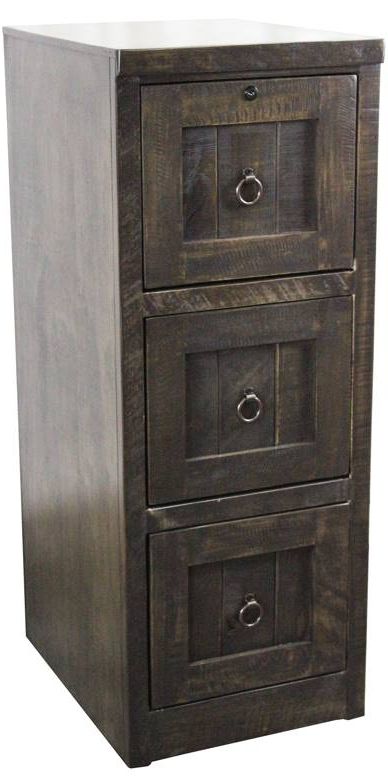 American Heartland Manufacturing Rustic 3-Drawer File Cabinet-0