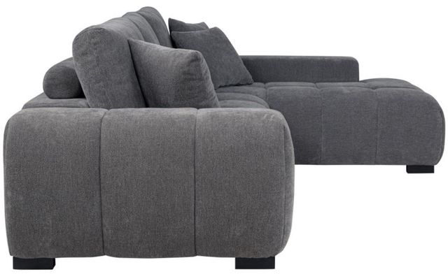 Coaster® Octavia 2-Piece Charcoal Gray Right Arm Facing Sectional and Chaise-2