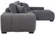 Coaster® Octavia 2-Piece Charcoal Gray Right Arm Facing Sectional and Chaise-2