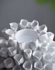 A & B Home White Open Coral Candle Holder-1