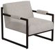 International Furniture Direct Galena Black/Gray Chair-0