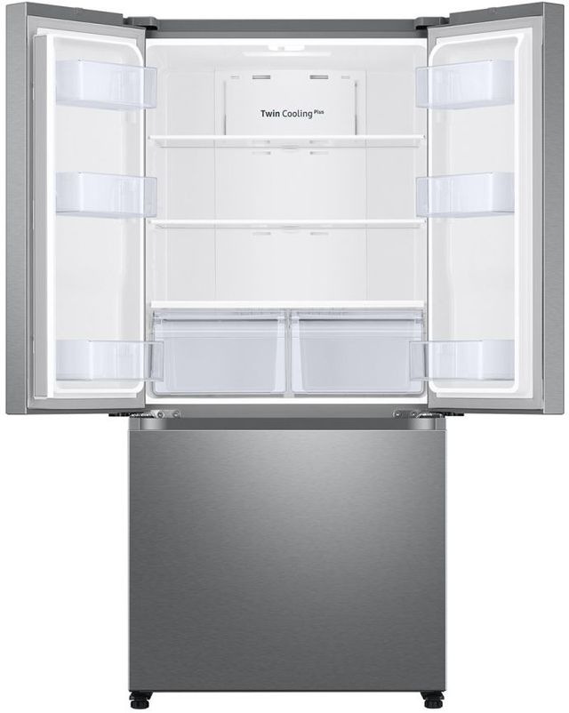 Samsung 32" 17.5 Cu. Ft. Fingerprint Resistant Stainless Look Counter Depth French Door Refrigerator -3