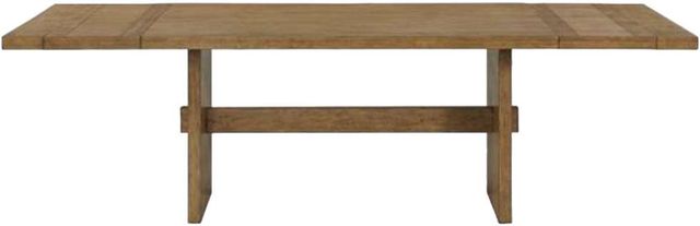 Riverside Furniture Bozeman Toasted Almond Trestle Dining Table-1