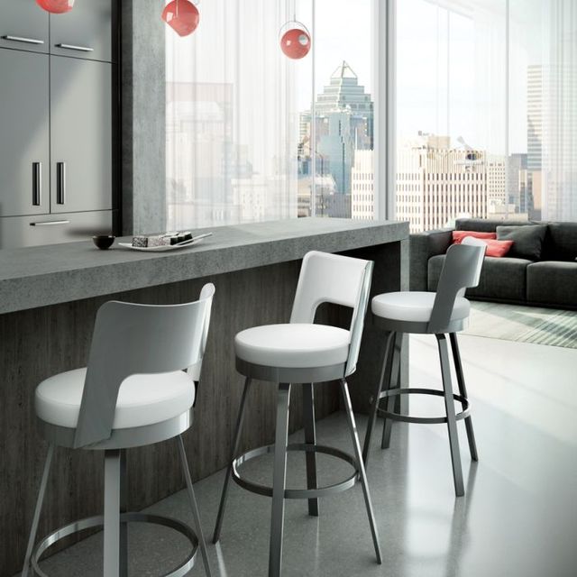 Amisco Customizable Brock Swivel Counter Stool-1