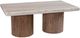 International Furniture Direct Sahara Brown Caramel/Light Cream Cocktail Table-0