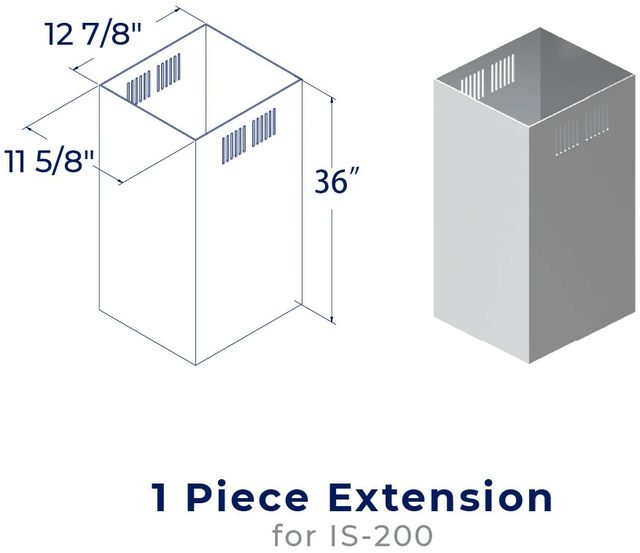 Hauslane Stainless Steel Range Hood Chimney Extension-0