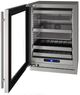 U-Line® 5 Class Glass/Stainless Steel 24" Undercounter Beverage Center-1