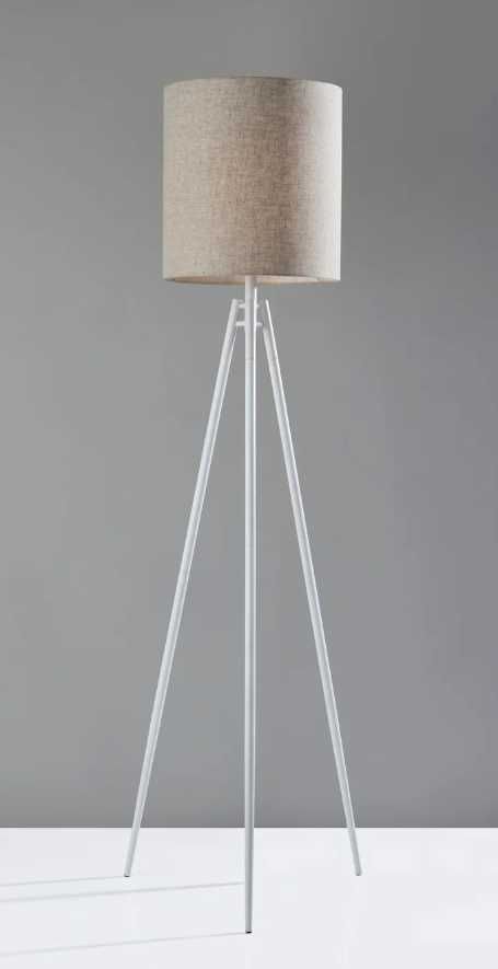 Adesso® Glenwood White Floor Lamp-3