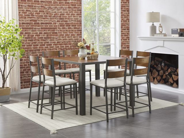 Signature Design by Ashley® Stellany 7-Piece Brown/Gray Counter Heigh Dining Table Set-3