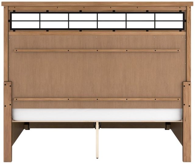 Signature Design by Ashley® Taffenbrook Medium Brown California King Storage Panel Bed-4
