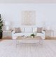 Bassett Mirror Geometric White Wall Art-5