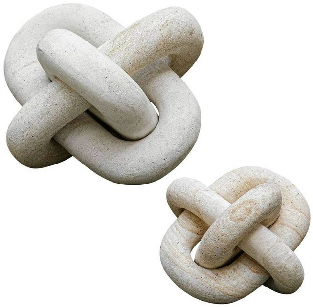 Uttermost® Limestone Link 2-Piece Beige Outdoor Sculpture Set-2