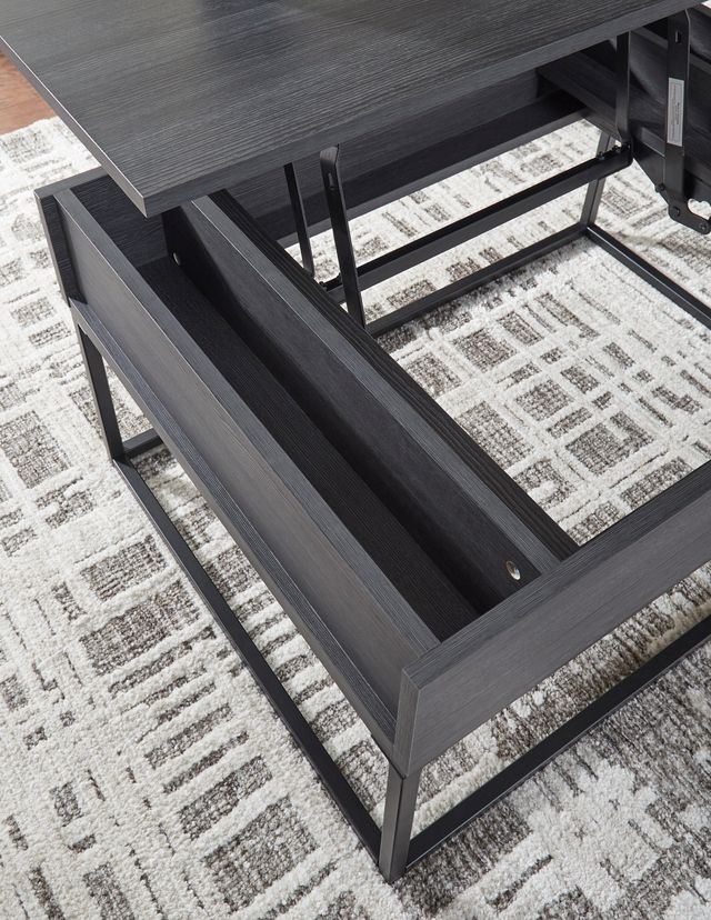 Signature Design by Ashley® Yarlow Black Lift-Top Coffee Table-4