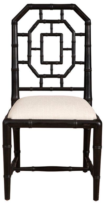 Furniture Classics Lahara Black/White Dining Side Chair-1