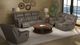 Catnapper® Sentinel Taupe Manual Reclining Loveseat with Console-2
