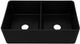 ZLINE Siena 33" Matte Black Farmhouse Double Bowl Quartz Kitchen Sink-3