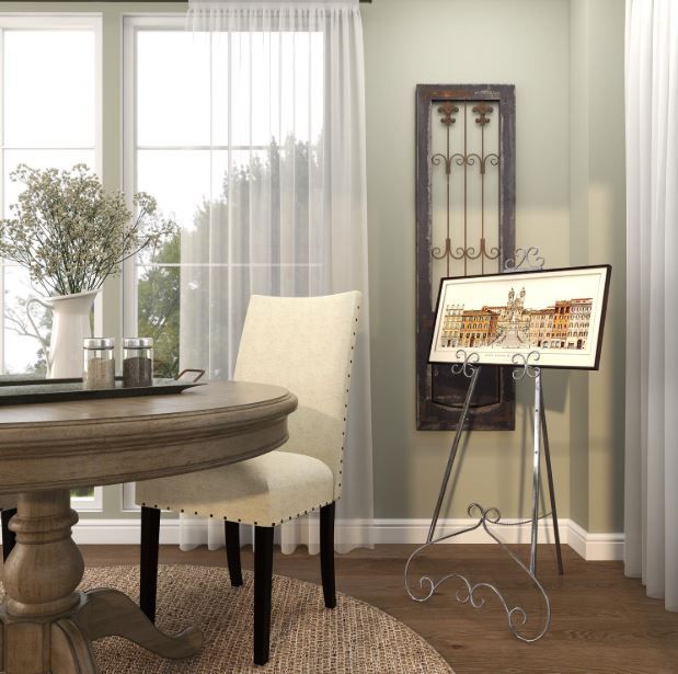 Deco Marche Gray Scroll 3-Tier Display Easel with Chain-4