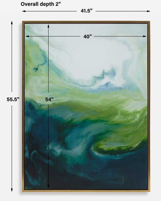 Uttermost® Corrie Lavelle Serene Green Framed Canvas-3