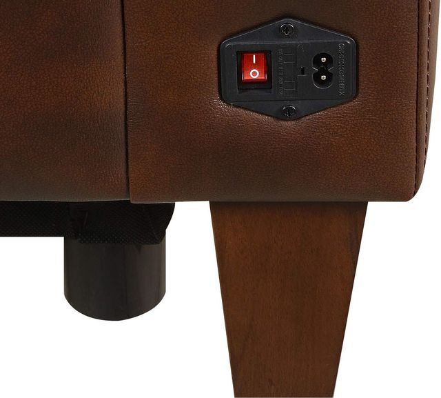 Steve Silver Co. Akari English Chestnut Dual-Power Recliner Sofa with Dropdown Console-4