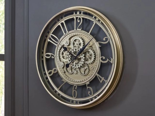 Signature Design by Ashley® Gilover Champagne Wall Clock-3