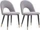 Zuo® Modern Menlo Black/Gold/Gray Dining Side Chair Set-0