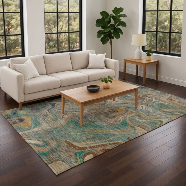 Dalyn™ Rug Company Nexus NX6 Teal 5'x8' Area Rug-1