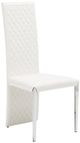 Michael Amini® State St. Stainless Steel/White Side Chair-0