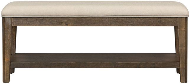 Liberty Furniture Artisan Prairie Aged Oak Upholstered Bench-1