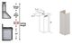 ZLINE 61" Cottage White Wall Hood Extension-1